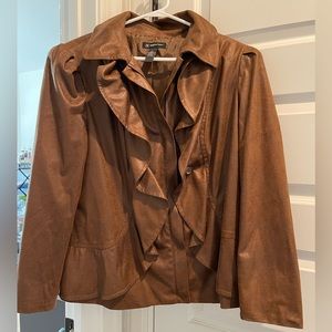 INC International Concepts Woman 2X suede shell